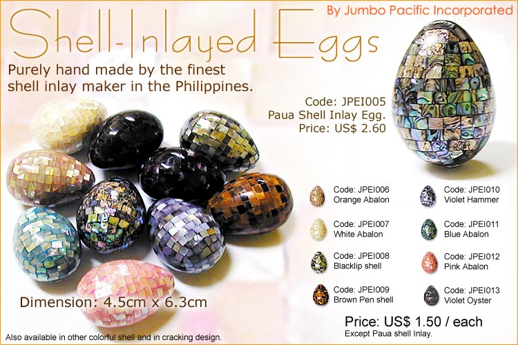 Philippine shell Inlay Products